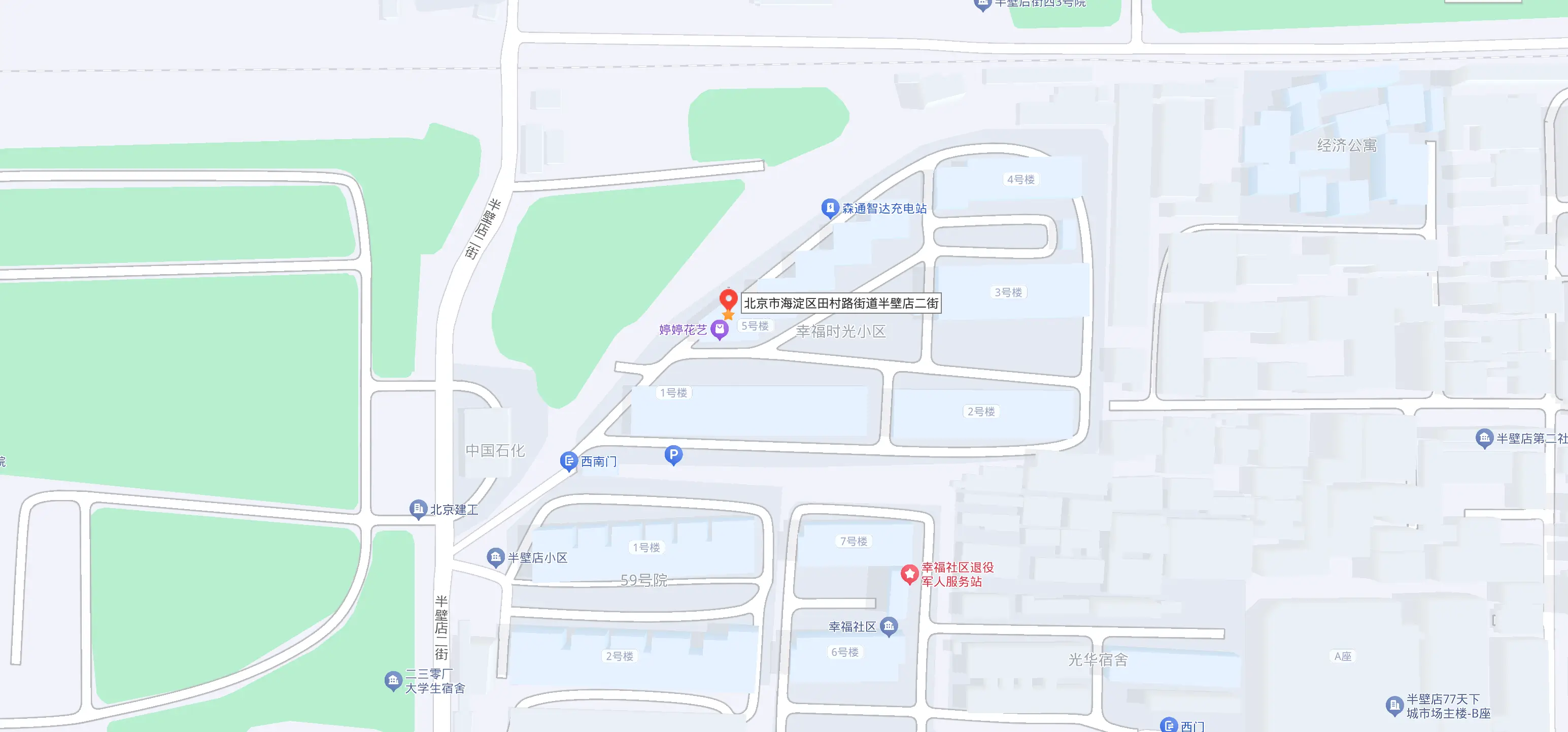 慧储智联办公地址位置地图：北京市海淀区半壁店甲1号院5号楼